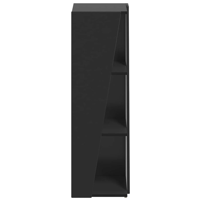 Raft lateral Negru 33 x 32 x 100,5 cm Lemn compozit - WALTI WALTI