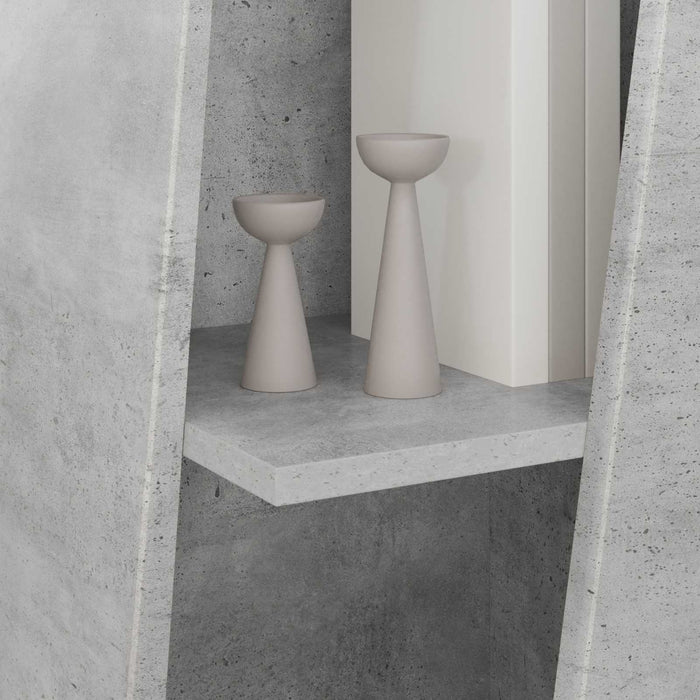 Raft lateral Gri din beton 33 x 32 x 100,5 cm Lemn compozit - WALTI WALTI