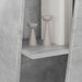 Raft lateral Gri din beton 33 x 32 x 100,5 cm Lemn compozit - WALTI WALTI