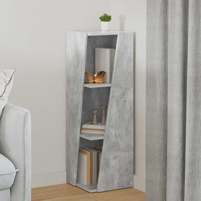 Raft lateral Gri din beton 33 x 32 x 100,5 cm Lemn compozit - WALTI WALTI