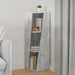 Raft lateral Gri din beton 33 x 32 x 100,5 cm Lemn compozit - WALTI WALTI