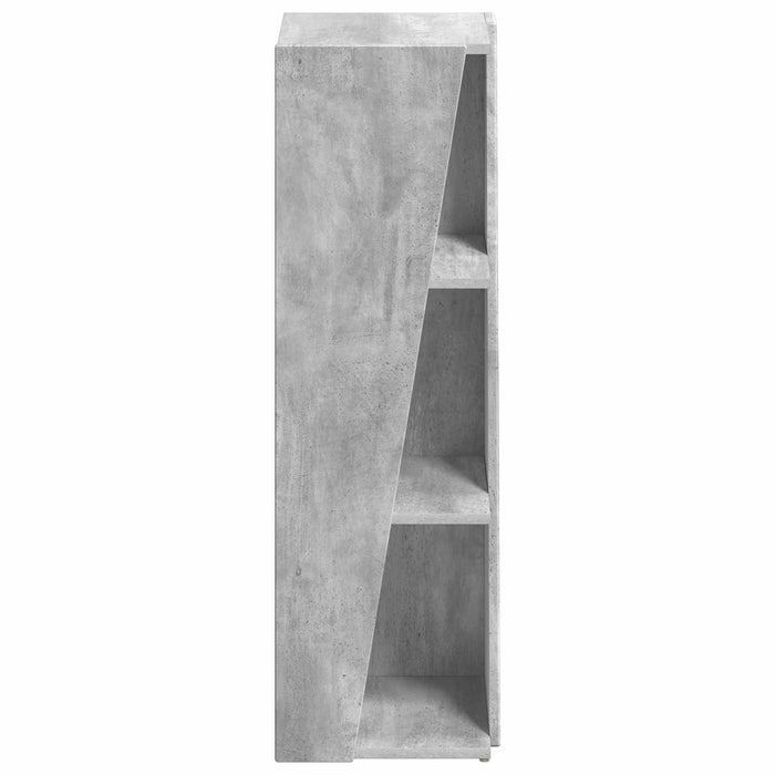 Raft lateral Gri din beton 33 x 32 x 100,5 cm Lemn compozit - WALTI WALTI