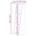 Raft lateral Lemn vechi 33 x 32 x 100,5 cm Lemn compozit - WALTI WALTI