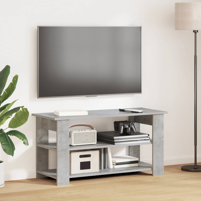 Suport pentru TV Gri din beton 100 x 40 x 50 cm - WALTI WALTI