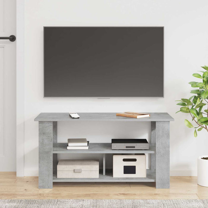 Suport pentru TV Gri din beton 100 x 40 x 50 cm - WALTI WALTI