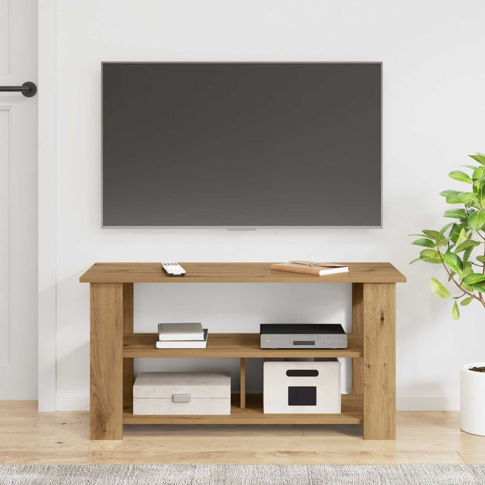 Suport pentru TV Stejar Artizanal 100 x 40 x 50 cm - WALTI WALTI
