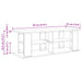 Suport pentru TV Stejar Sonoma 96 x 35 x 33,5 cm - WALTI WALTI