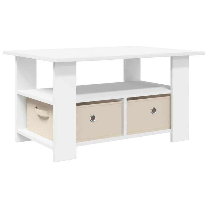 Masă de cafea cu sertar Alb 77 x 55 x 42 cm Lemn compozit - WALTI WALTI