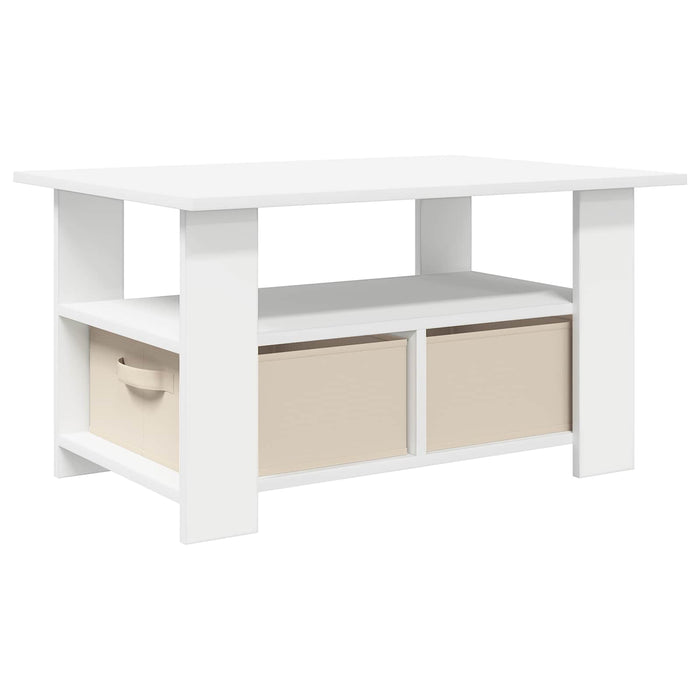 Masă de cafea cu sertar Alb 77 x 55 x 42 cm Lemn compozit - WALTI WALTI