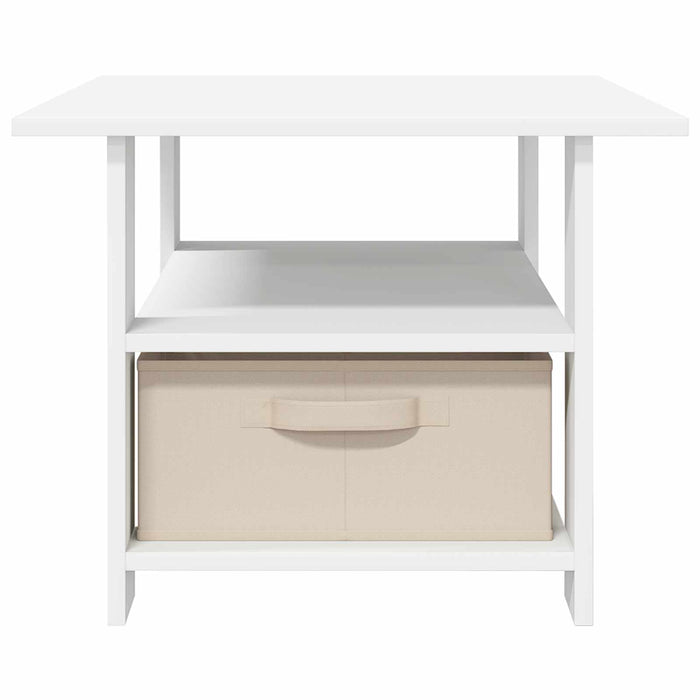 Masă de cafea cu sertar Alb 77 x 55 x 42 cm Lemn compozit - WALTI WALTI