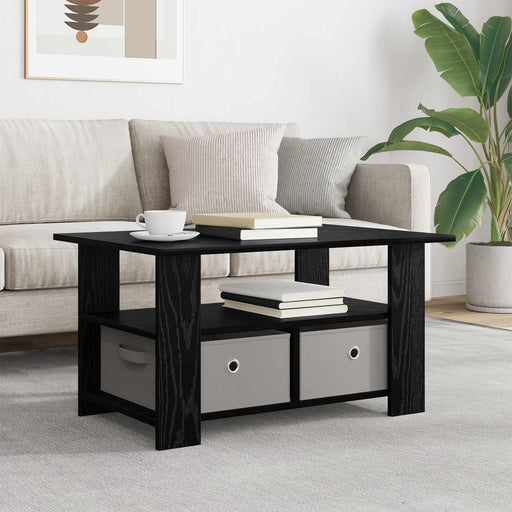 Masă de cafea Stejar Negru 77 x 55 x 42 cm Lemn compozit - WALTI WALTI