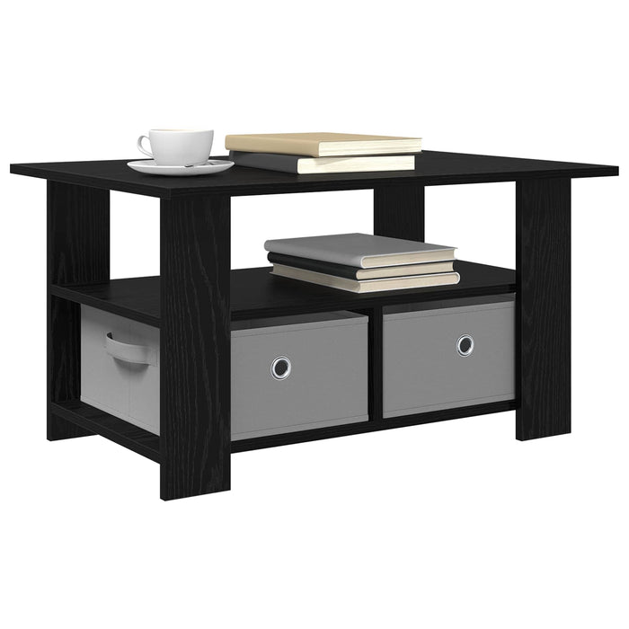 Masă de cafea Stejar Negru 77 x 55 x 42 cm Lemn compozit - WALTI WALTI