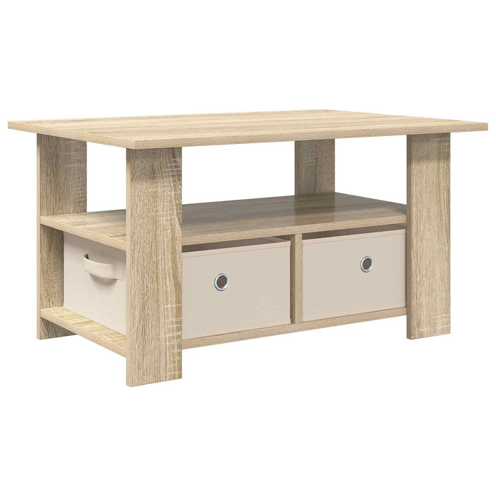 Masă de cafea Stejar Sonoma 77 x 55 x 42 cm Lemn compozit - WALTI WALTI