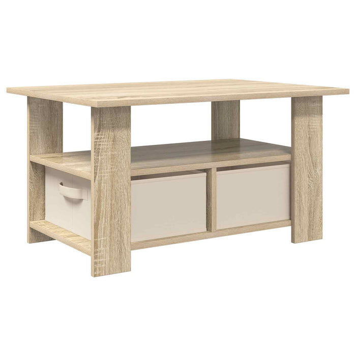 Masă de cafea Stejar Sonoma 77 x 55 x 42 cm Lemn compozit - WALTI WALTI