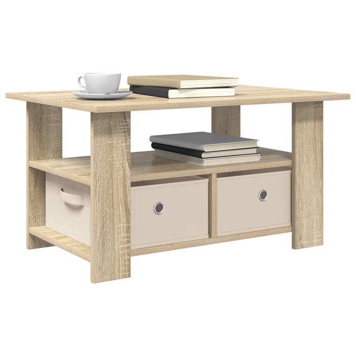 Masă de cafea Stejar Sonoma 77 x 55 x 42 cm Lemn compozit - WALTI WALTI