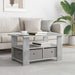 Masă de cafea Gri din beton 77 x 55 x 42 cm Lemn compozit - WALTI WALTI