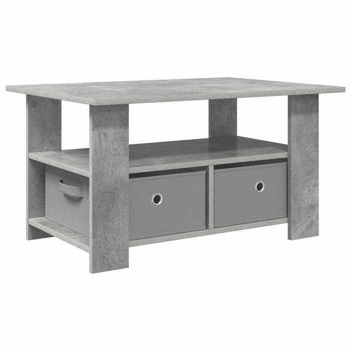 Masă de cafea Gri din beton 77 x 55 x 42 cm Lemn compozit - WALTI WALTI