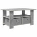 Masă de cafea Gri din beton 77 x 55 x 42 cm Lemn compozit - WALTI WALTI