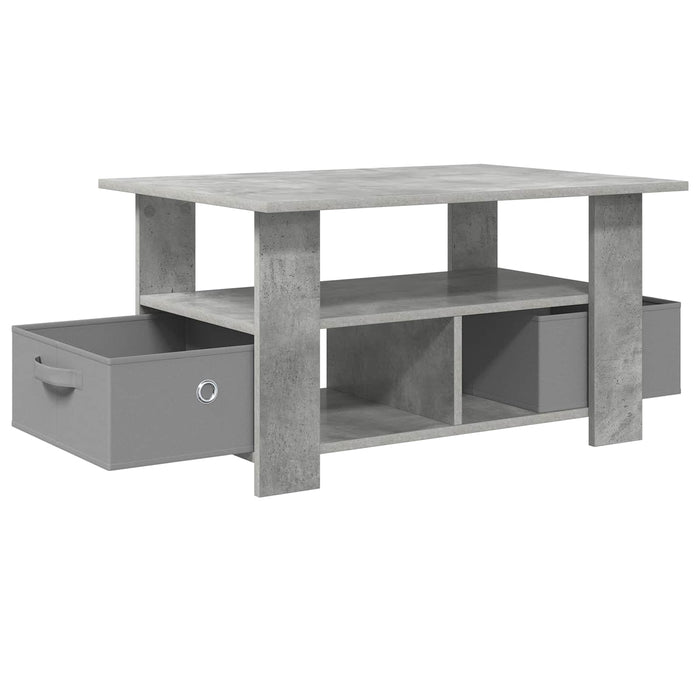 Masă de cafea Gri din beton 77 x 55 x 42 cm Lemn compozit - WALTI WALTI