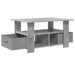 Masă de cafea Gri din beton 77 x 55 x 42 cm Lemn compozit - WALTI WALTI