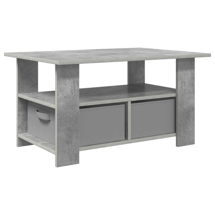 Masă de cafea Gri din beton 77 x 55 x 42 cm Lemn compozit - WALTI WALTI