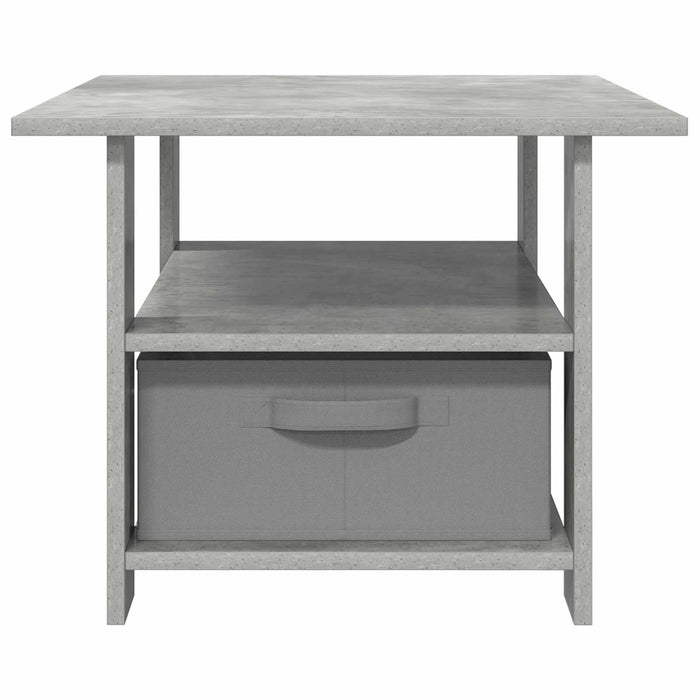Masă de cafea Gri din beton 77 x 55 x 42 cm Lemn compozit - WALTI WALTI