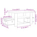 Masă de cafea Gri din beton 77 x 55 x 42 cm Lemn compozit - WALTI WALTI