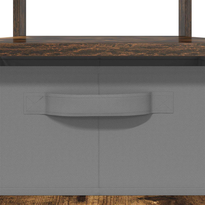 Masă de cafea Stejar fumuriu 77 x 55 x 42 cm Lemn compozit - WALTI WALTI