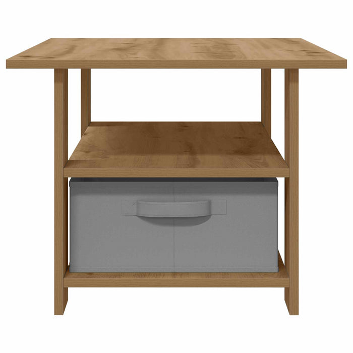 Masă de cafea Stejar Artizanal 77 x 55 x 42 cm Lemn compozit - WALTI WALTI