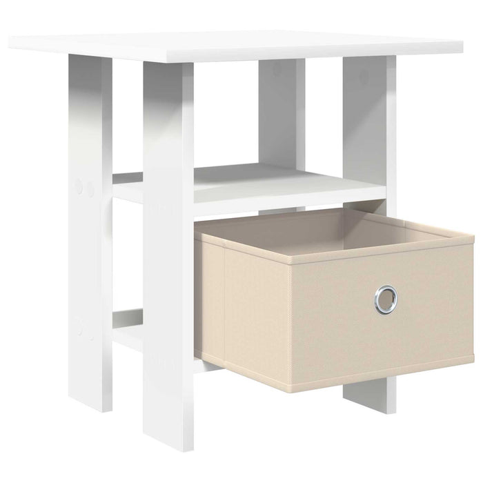 Noptieră cu sertar 2 pcs Alb 41 x 40 x 45 cm Lemn compozit - WALTI WALTI