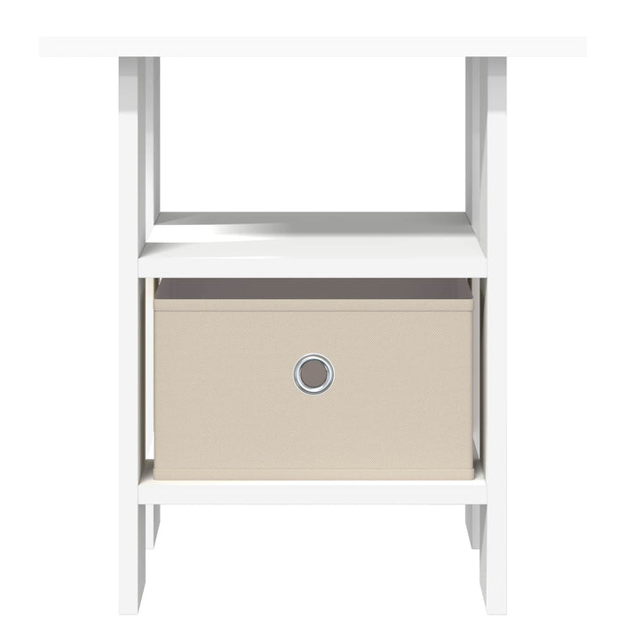 Noptieră cu sertar 2 pcs Alb 41 x 40 x 45 cm Lemn compozit - WALTI WALTI