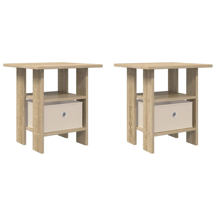 Noptieră 2 pcs Stejar Sonoma 41 x 40 x 45 cm Lemn compozit - WALTI WALTI