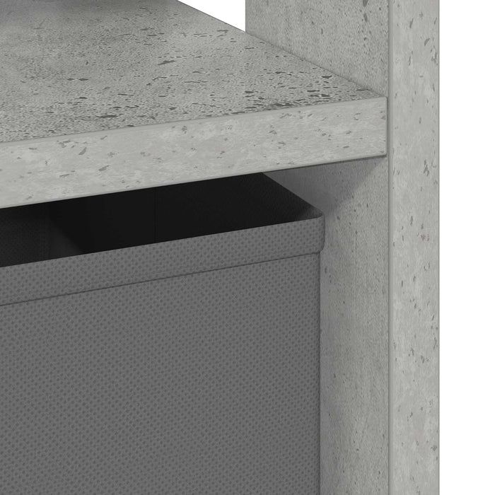 Noptieră cu sertar Gri din beton 41 x 40 x 45 cm Lemn compozit - WALTI WALTI