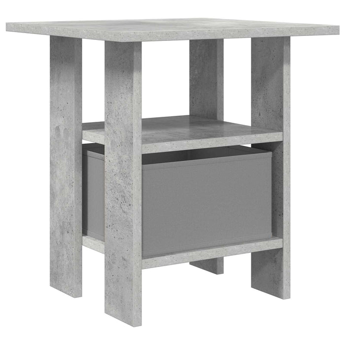 Noptieră cu sertar Gri din beton 41 x 40 x 45 cm Lemn compozit - WALTI WALTI