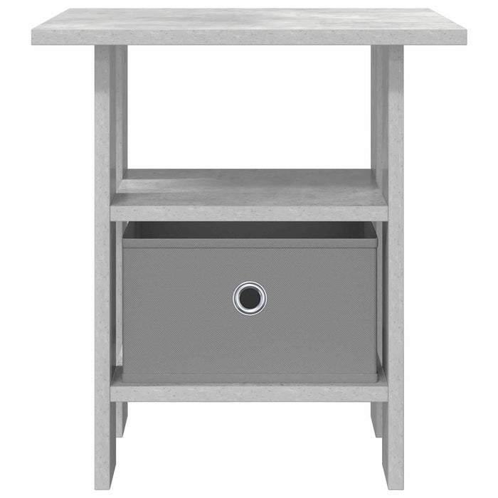 Noptieră cu sertar Gri din beton 41 x 40 x 45 cm Lemn compozit - WALTI WALTI
