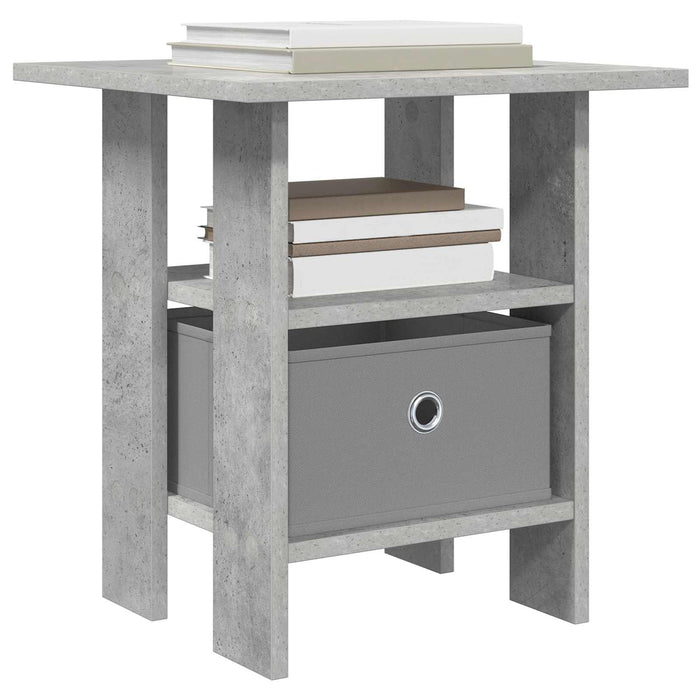 Noptieră cu sertar Gri din beton 41 x 40 x 45 cm Lemn compozit - WALTI WALTI