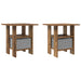 Noptieră 2 pcs Lemn vechi 41 x 40 x 45 cm Lemn compozit - WALTI WALTI
