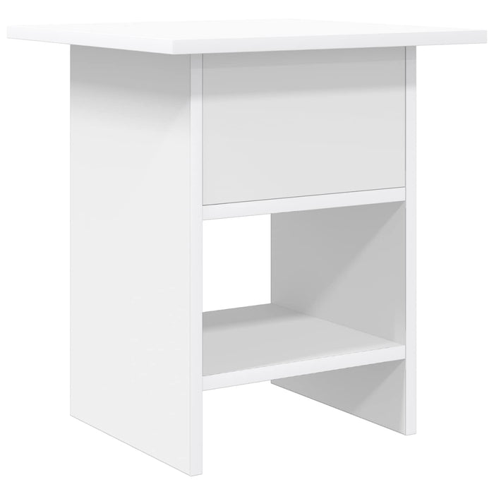 Noptieră cu sertar 2 pcs Alb 41 x 40 x 45 cm Lemn compozit - WALTI WALTI