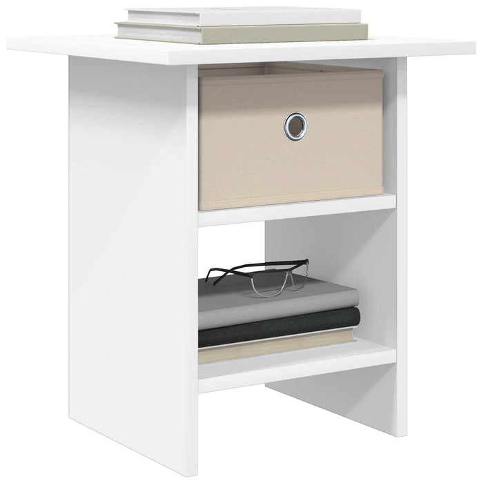 Noptieră cu sertar 2 pcs Alb 41 x 40 x 45 cm Lemn compozit - WALTI WALTI