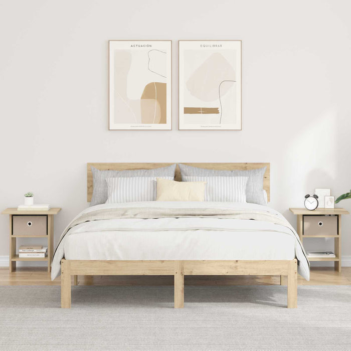 Noptieră 2 pcs Stejar Sonoma 41 x 40 x 45 cm Lemn compozit - WALTI WALTI