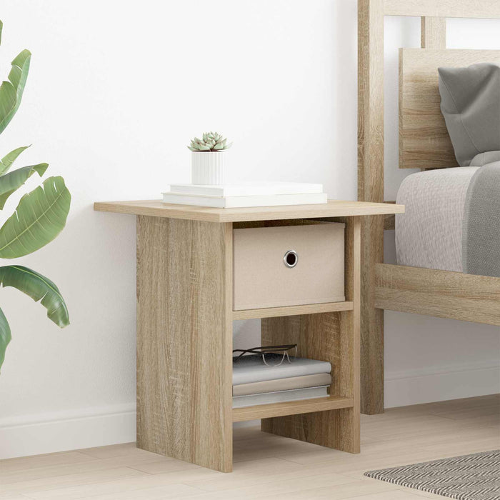 Noptieră 2 pcs Stejar Sonoma 41 x 40 x 45 cm Lemn compozit - WALTI WALTI