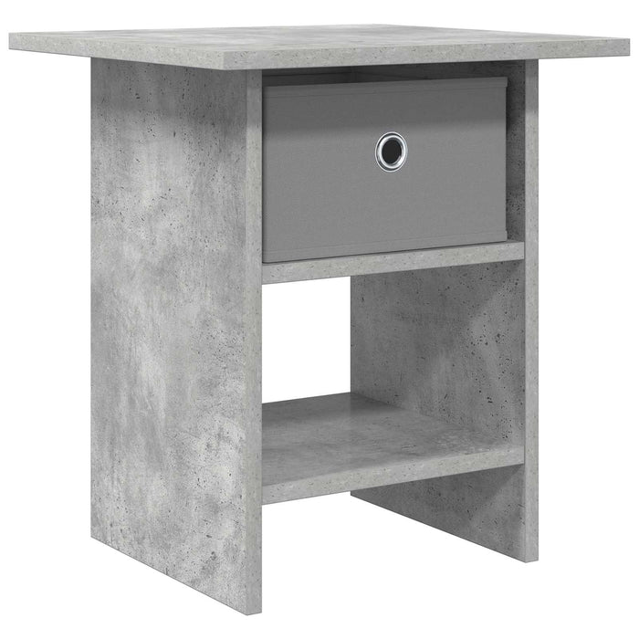 Noptieră cu sertar Gri din beton 41 x 40 x 45 cm Lemn compozit - WALTI WALTI