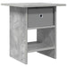 Noptieră cu sertar Gri din beton 41 x 40 x 45 cm Lemn compozit - WALTI WALTI