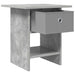 Noptieră 2 pcs Gri din beton 41 x 40 x 45 cm Lemn compozit - WALTI WALTI