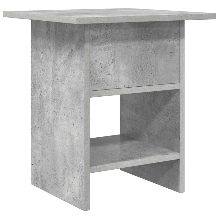 Noptieră 2 pcs Gri din beton 41 x 40 x 45 cm Lemn compozit - WALTI WALTI