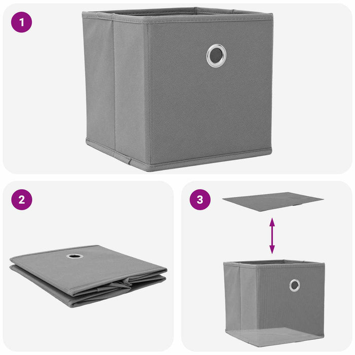 Noptieră 2 pcs Gri din beton 41 x 40 x 45 cm Lemn compozit - WALTI WALTI