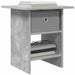 Noptieră 2 pcs Gri din beton 41 x 40 x 45 cm Lemn compozit - WALTI WALTI