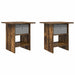 Noptieră 2 pcs Stejar fumuriu 41 x 40 x 45 cm Lemn compozit - WALTI WALTI