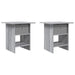 Noptieră 2 pcs Gri Sonoma 41 x 40 x 45 cm Lemn compozit - WALTI WALTI