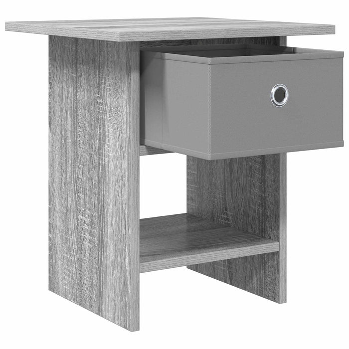 Noptieră 2 pcs Gri Sonoma 41 x 40 x 45 cm Lemn compozit - WALTI WALTI